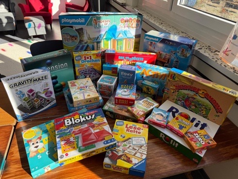 gewonnene Spielesammlung Spielen macht Schule